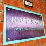 USpace field office powder coated sign